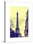 Eiffel Tower, Paris, France - White Frame and Full Format-Philippe Hugonnard-Stretched Canvas