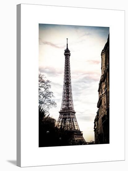 Eiffel Tower, Paris, France - White Frame and Full Format-Philippe Hugonnard-Stretched Canvas