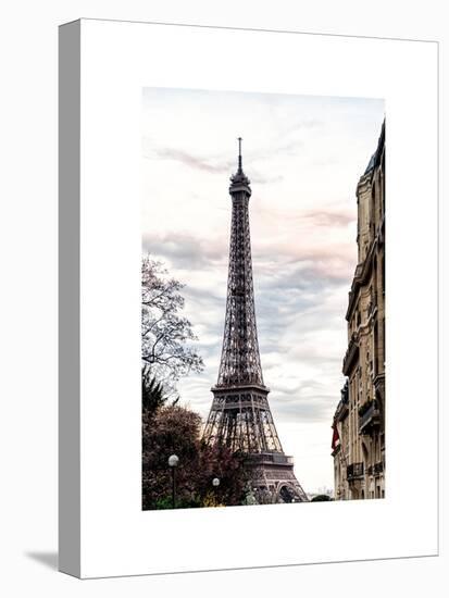 Eiffel Tower, Paris, France - White Frame and Full Format-Philippe Hugonnard-Stretched Canvas