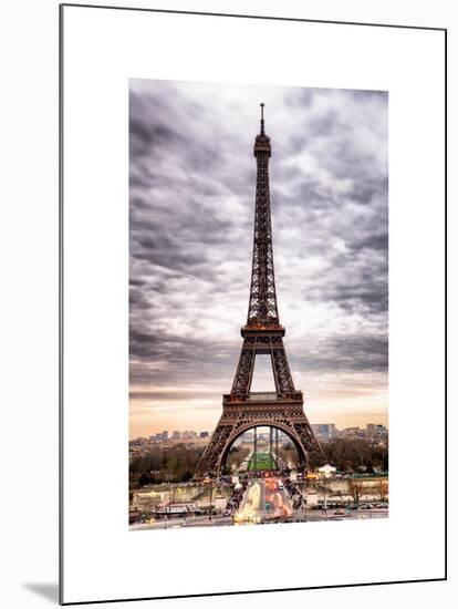 Eiffel Tower, Paris, France - White Frame and Full Format-Philippe Hugonnard-Mounted Art Print