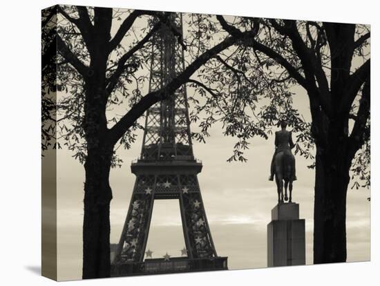 Eiffel Tower, Paris, France-Walter Bibikow-Stretched Canvas