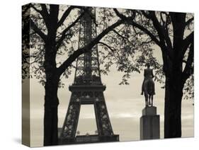 Eiffel Tower, Paris, France-Walter Bibikow-Stretched Canvas
