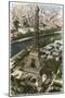 Eiffel Tower, Paris, France-null-Mounted Art Print