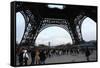 Eiffel Tower Paris From Below Photo Art Print Poster-null-Framed Stretched Canvas