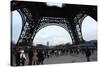 Eiffel Tower Paris From Below Photo Art Print Poster-null-Stretched Canvas