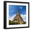 Eiffel Tower Paris Sunny Day-null-Framed Art Print