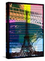 Eiffel Tower Paris-Victoria Hues-Stretched Canvas
