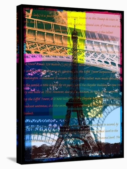 Eiffel Tower Paris-Victoria Hues-Stretched Canvas