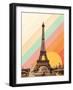 Eiffel Tower Rainbow-Florent Bodart-Framed Giclee Print