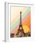 Eiffel Tower Rainbow-Florent Bodart-Framed Giclee Print