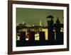 Eiffel Tower Seen from the Roofscape of Paris-Franck Charel-Framed Art Print