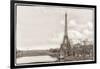 Eiffel Tower, Seine and Pont Rouelle-Cora Niele-Framed Giclee Print