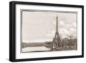 Eiffel Tower, Seine and Pont Rouelle-Cora Niele-Framed Giclee Print