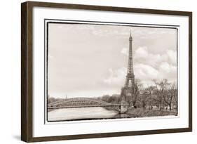 Eiffel Tower, Seine and Pont Rouelle-Cora Niele-Framed Giclee Print