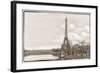 Eiffel Tower, Seine and Pont Rouelle-Cora Niele-Framed Giclee Print