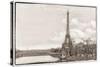 Eiffel Tower, Seine and Pont Rouelle-Cora Niele-Stretched Canvas