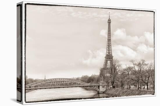 Eiffel Tower, Seine and Pont Rouelle-Cora Niele-Stretched Canvas