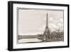 Eiffel Tower, Seine and Pont Rouelle-Cora Niele-Framed Premium Giclee Print