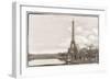 Eiffel Tower, Seine and Pont Rouelle-Cora Niele-Framed Premium Giclee Print