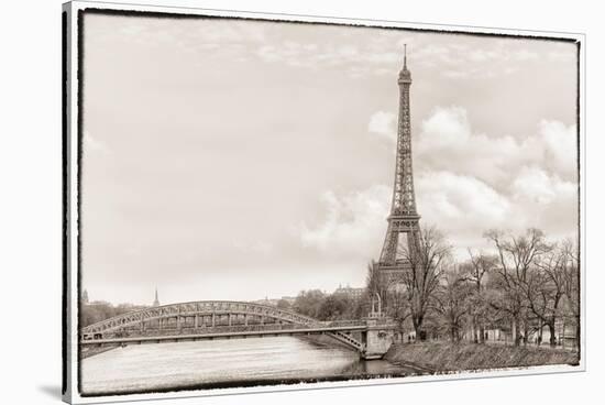 Eiffel Tower, Seine and Pont Rouelle-Cora Niele-Stretched Canvas