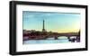 Eiffel Tower Seine River Paris-null-Framed Art Print