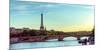 Eiffel Tower Seine River Paris-null-Mounted Art Print