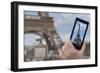 Eiffel Tower Snap Shot-Cora Niele-Framed Giclee Print