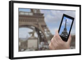 Eiffel Tower Snap Shot-Cora Niele-Framed Giclee Print