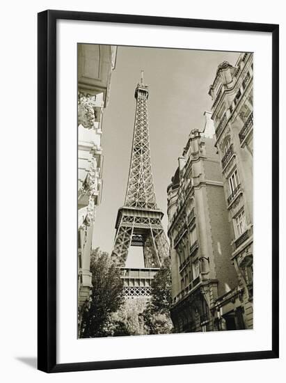 Eiffel Tower Street View #1-Christian Peacock-Framed Art Print