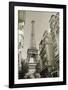 Eiffel Tower Street View #1-Christian Peacock-Framed Art Print