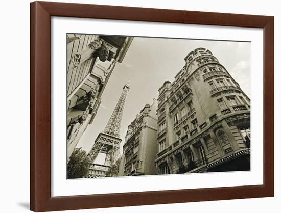 Eiffel Tower Street View #2-Christian Peacock-Framed Art Print