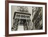 Eiffel Tower Street View #3-Christian Peacock-Framed Art Print