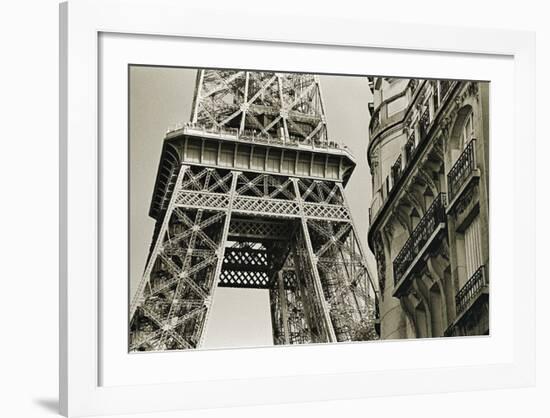 Eiffel Tower Street View #3-Christian Peacock-Framed Art Print