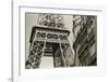 Eiffel Tower Street View #3-Christian Peacock-Framed Art Print