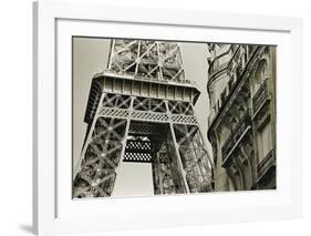 Eiffel Tower Street View #3-Christian Peacock-Framed Art Print