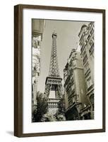 Eiffel Tower Street View, no. 1-Christian Peacock-Framed Art Print