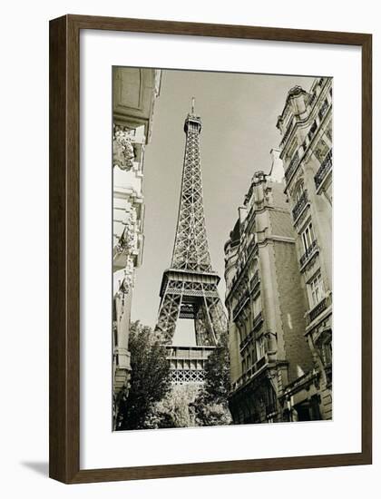 Eiffel Tower Street View, no. 1-Christian Peacock-Framed Art Print