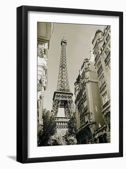 Eiffel Tower Street View, no. 1-Christian Peacock-Framed Art Print