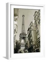 Eiffel Tower Street View, no. 1-Christian Peacock-Framed Art Print