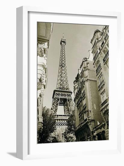 Eiffel Tower Street View, no. 1-Christian Peacock-Framed Art Print