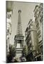 Eiffel Tower Street View, no. 1-Christian Peacock-Mounted Art Print