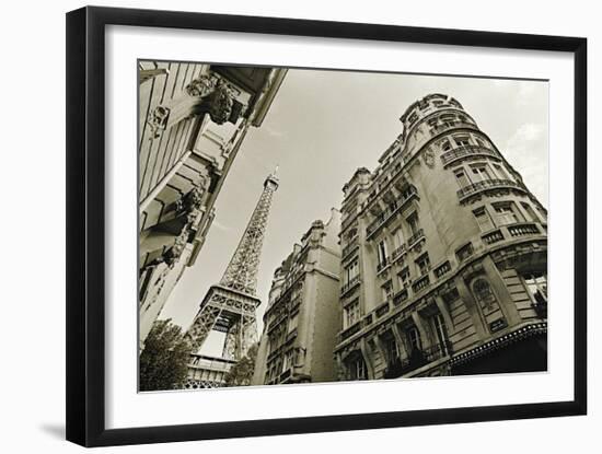 Eiffel Tower Street View, no. 2-Christian Peacock-Framed Giclee Print