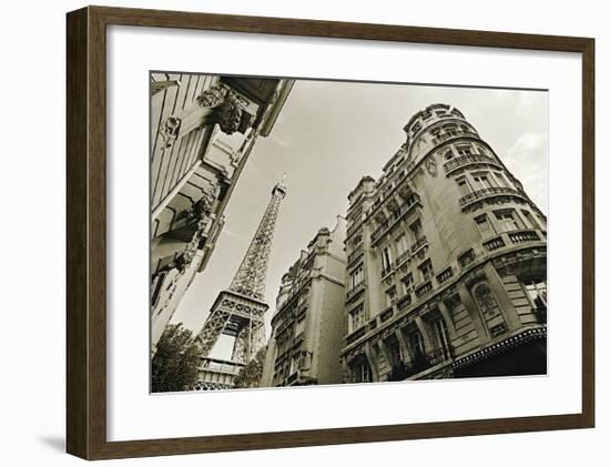 Eiffel Tower Street View, no. 2-Christian Peacock-Framed Giclee Print