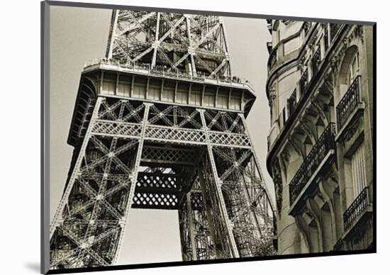 Eiffel Tower Street View, no. 3-Christian Peacock-Mounted Giclee Print