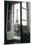 Eiffel Tower through French Doors-Christian Peacock-Mounted Giclee Print
