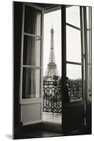 Eiffel Tower through French Doors-Christian Peacock-Mounted Art Print