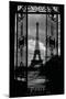 Eiffel Tower Through the Gates-null-Mounted Poster