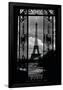 Eiffel Tower Through the Gates-null-Framed Poster