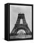 Eiffel Tower Under Construction-null-Framed Stretched Canvas