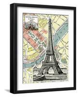 Eiffel Tower Universal Exposition of Paris, 1900-Piddix-Framed Art Print